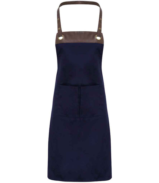 Premier Espresso Bib Apron - FRONT