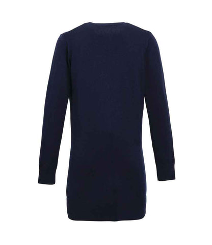 Premier Ladies Longline V Neck Cardigan - BACK