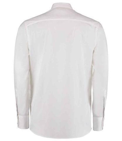 Kustom Kit Premium Long Sleeve Tailored Oxford Shirt - BACK