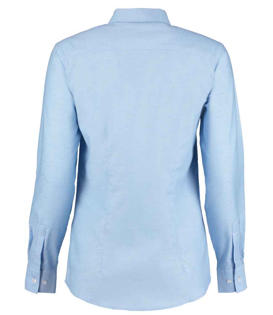 Kustom Kit Ladies Long Sleeve Tailored Workwear Oxford Shirt - BACK