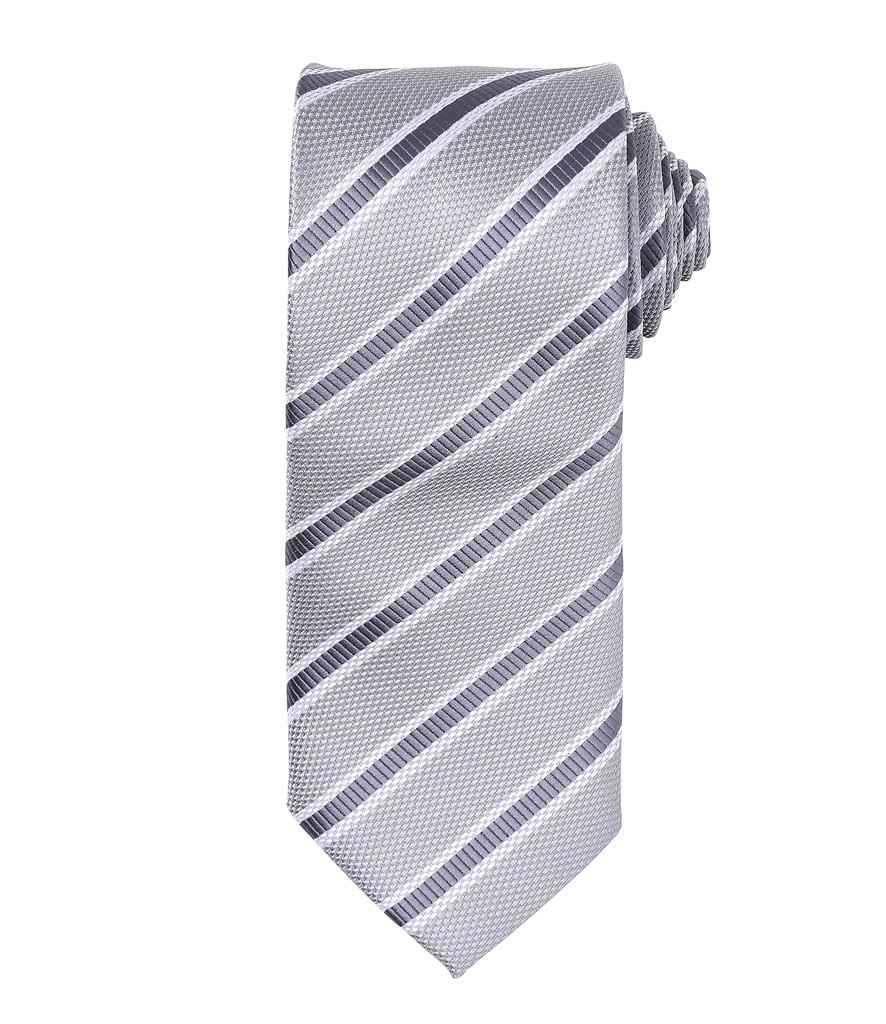 Premier Waffle Stripe Tie - FRONT
