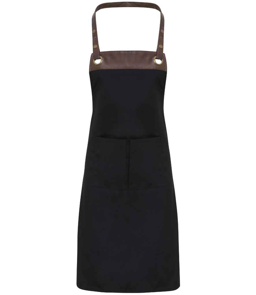 Premier Espresso Bib Apron - FRONT