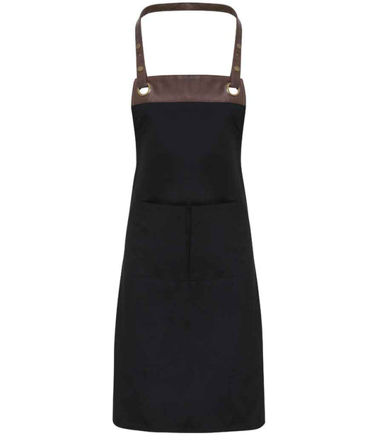 Premier Espresso Bib Apron - FRONT