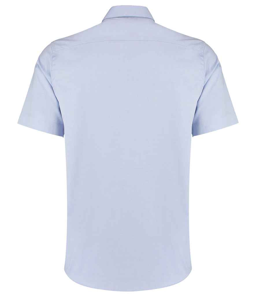 Kustom Kit Premium Short Sleeve Tailored Oxford Shirt - BACK