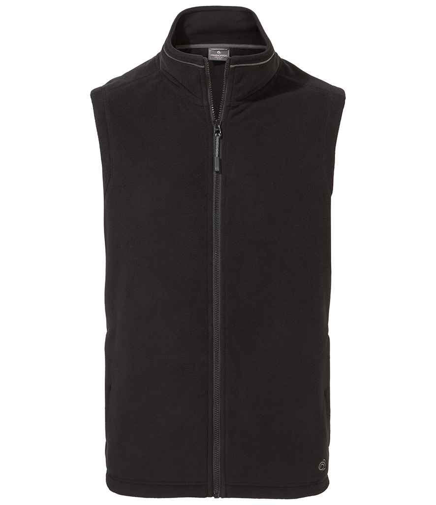 Craghoppers Expert Corey Micro Fleece Bodywarmer - Black (CR319) - front