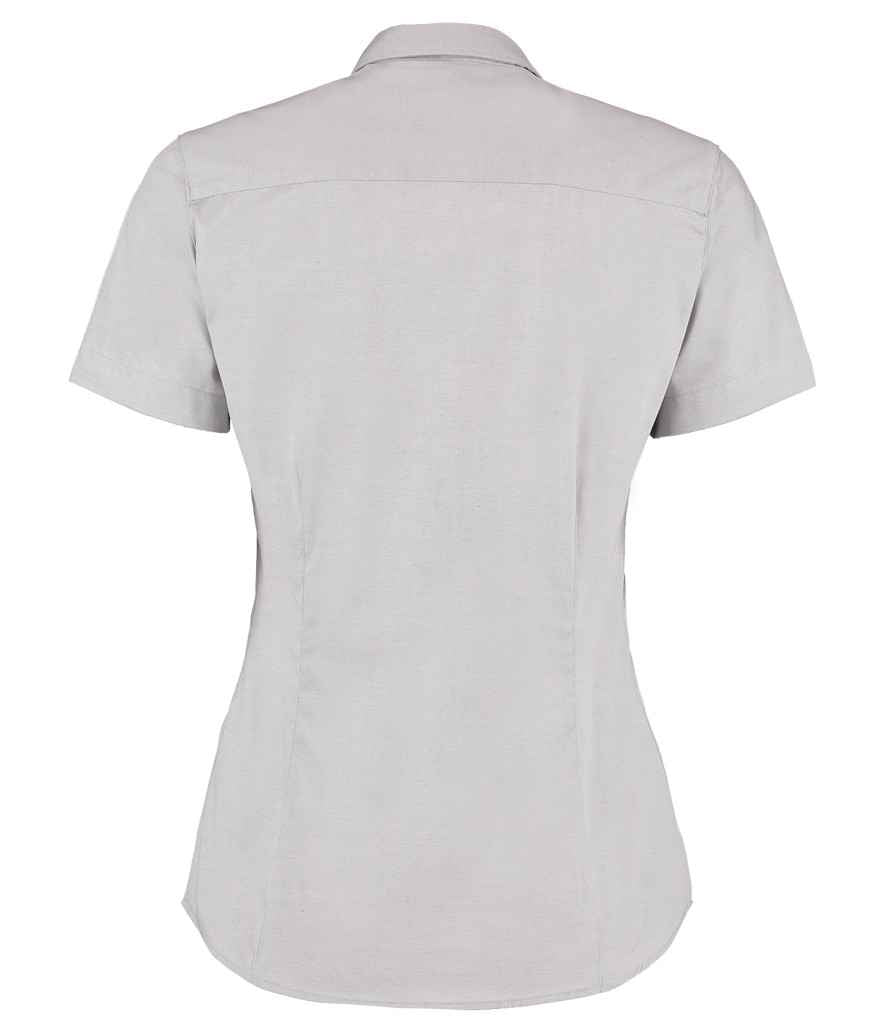 Kustom Kit Ladies Premium Short Sleeve Tailored Oxford Shirt - BACK