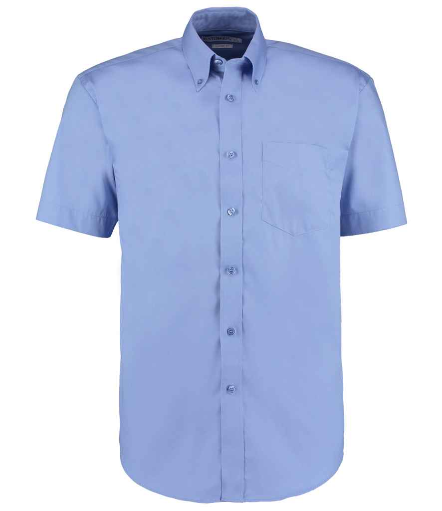 Kustom Kit Premium Short Sleeve Classic Fit Oxford Shirt - FRONT