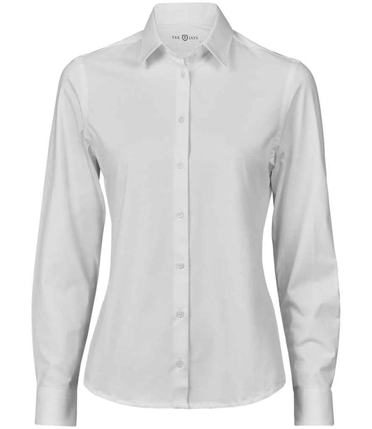 Tee Jays Ladies Active Long Sleeve Stretch Shirt - FRONT