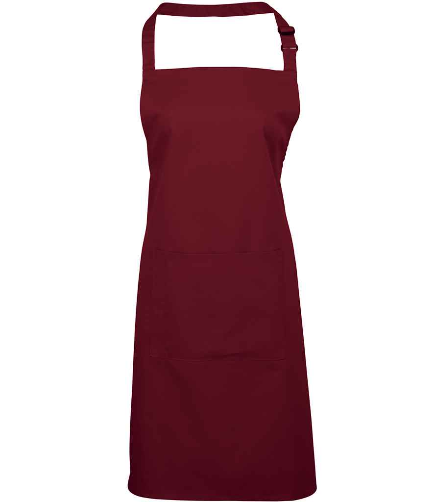 Premier 'Colours' Bib Apron with Pocket - FRONT