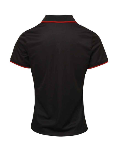 Premier Ladies Contrast Coolchecker® Piqué Polo Shirt - BACK
