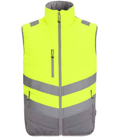 Regatta High Visibility Two Tone Thermal Baffle Bodywarmer - FRONT