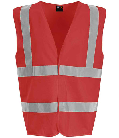 Pro RTX High Visibility Waistcoat - Red - front