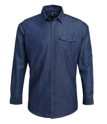 Premier Jeans Stitch Denim Shirt - FRONT