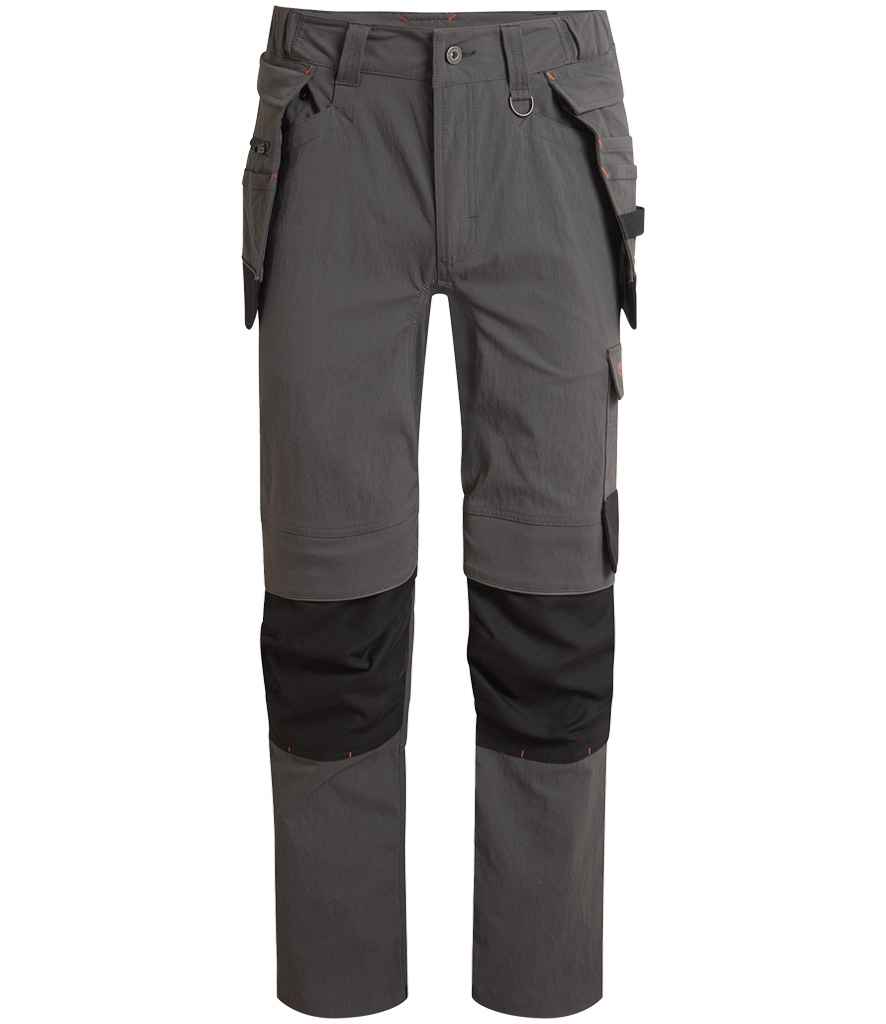 Craghoppers Workwear Sheffield Holster Trousers - Carbon Grey/Black (CR781) - back