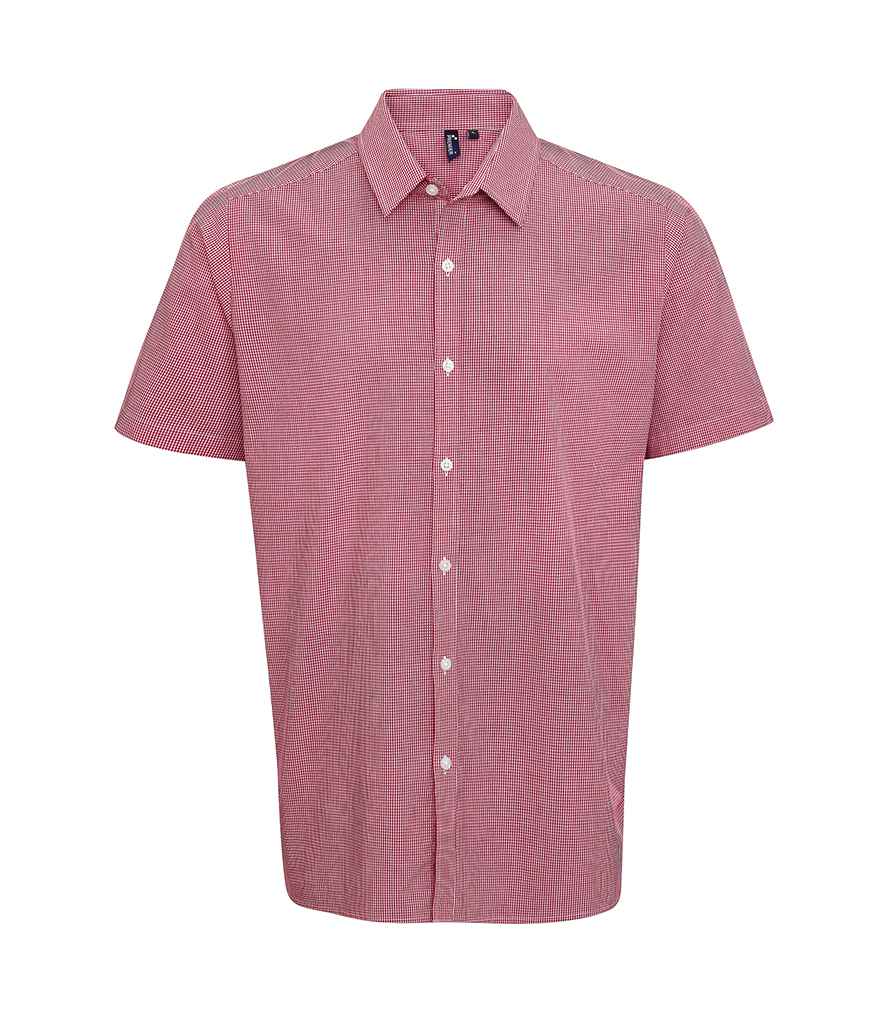 Premier Gingham Short Sleeve Shirt - FRONT