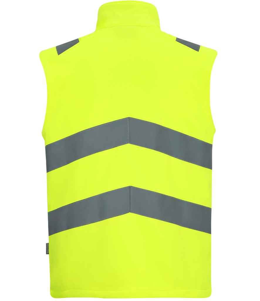 Regatta High Visibility Pro Contract Ablaze Soft Shell Bodywarmer - BACK