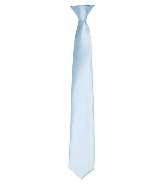 Premier 'Colours' Satin Clip Tie - FRONT