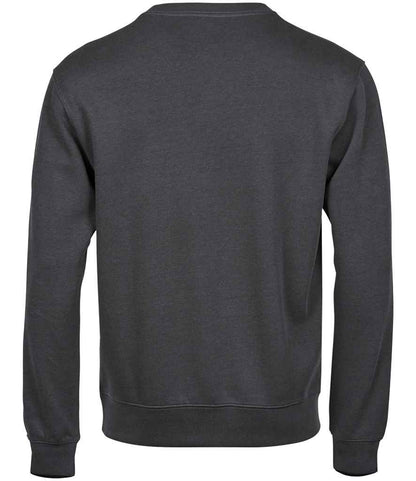 Tee Jays Ribbed Interlock Crew Neck Sweatshirt - BACK