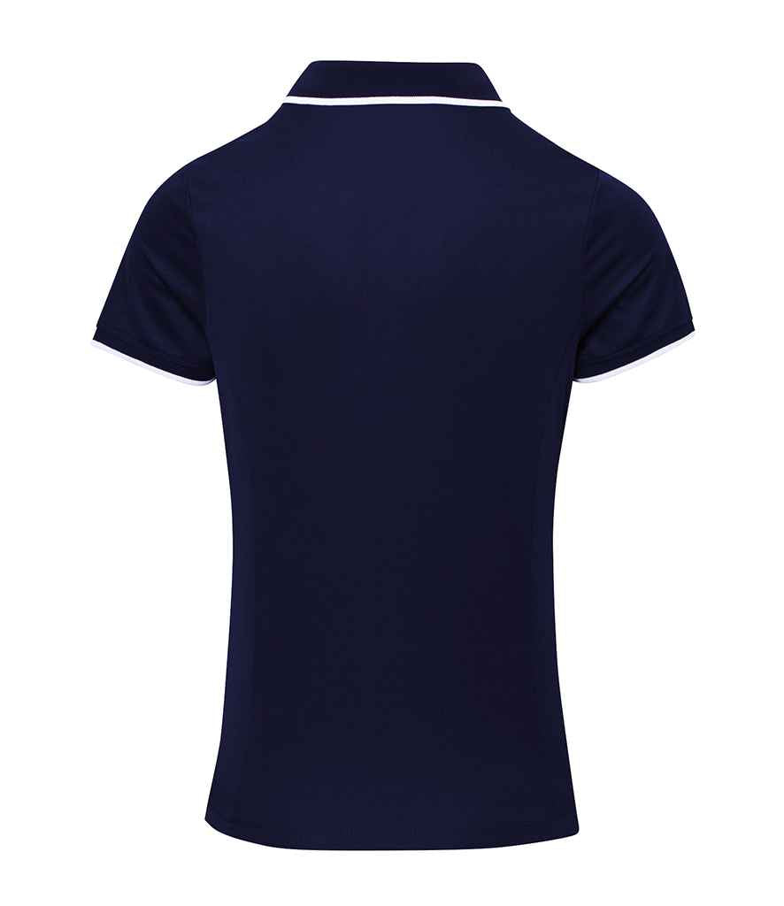 Premier Ladies Contrast Coolchecker® Piqué Polo Shirt - FRONT