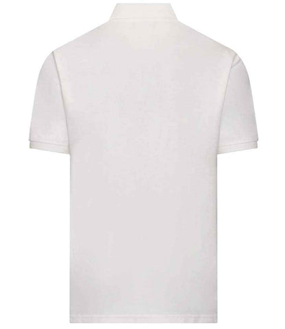 AWDis Academy Senior Piqué Polo Shirt - White (AC004) - back