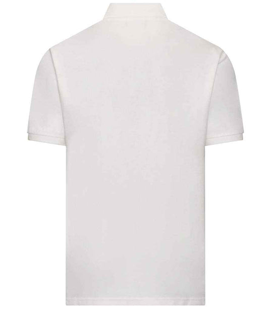 AWDis Academy Senior Piqué Polo Shirt - White (AC004) - back