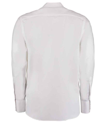 Kustom Kit Long Sleeve Tailored City Business Shirt - BACK