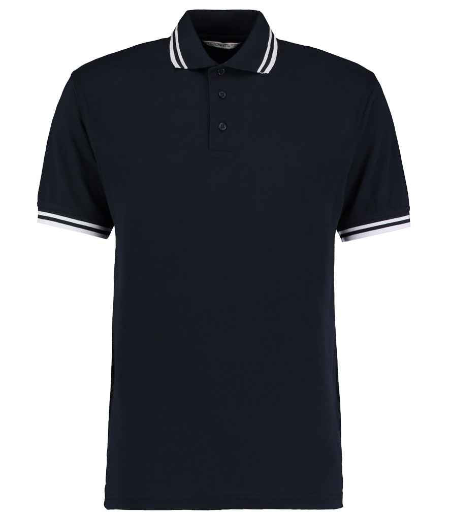 Kustom Kit Contrast Tipped Poly/Cotton Piqué Polo Shirt - FRONT