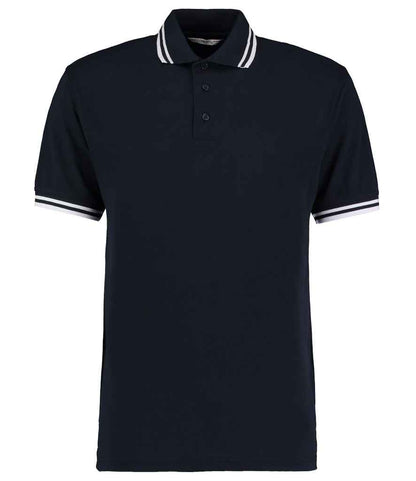Kustom Kit Contrast Tipped Poly/Cotton Piqué Polo Shirt - FRONT