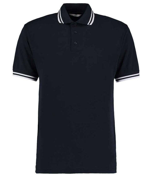 Kustom Kit Contrast Tipped Poly/Cotton Piqué Polo Shirt - FRONT
