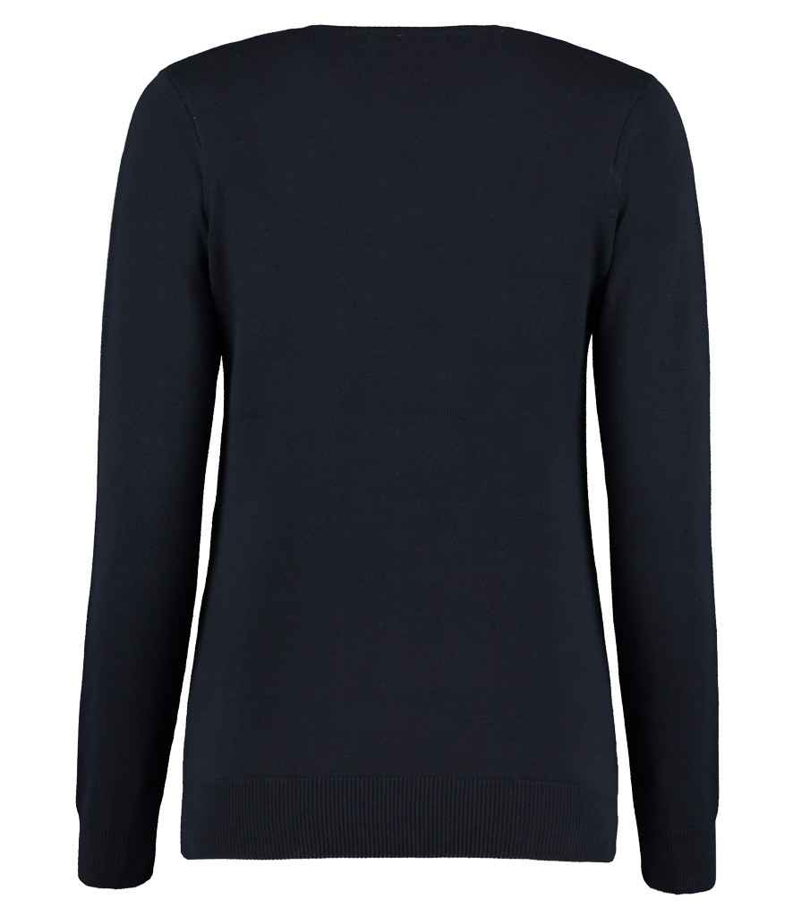 Kustom Kit Ladies Arundel Cotton Acrylic V Neck Sweater - BACK