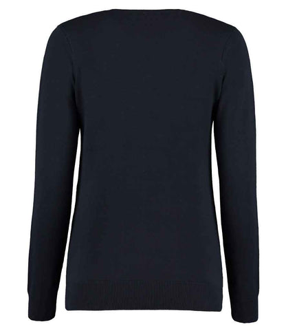 Kustom Kit Ladies Arundel Cotton Acrylic V Neck Sweater - BACK