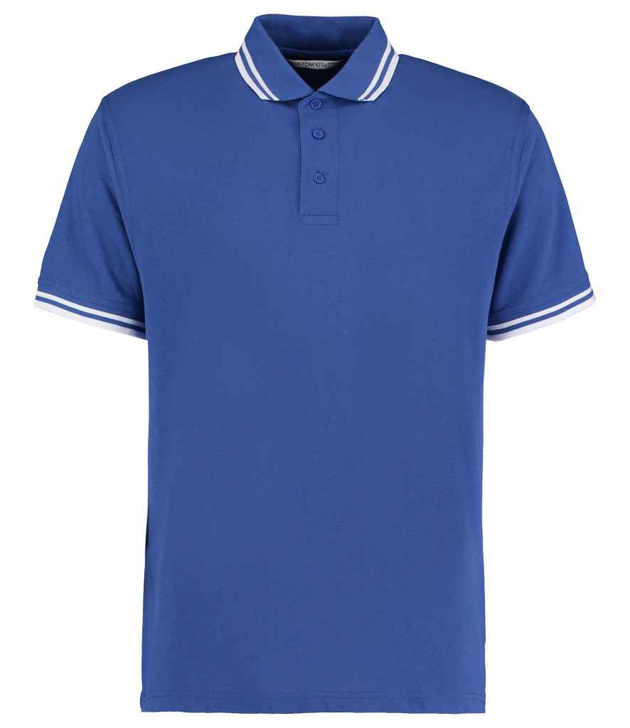 Kustom Kit Contrast Tipped Poly/Cotton Piqué Polo Shirt - FRONT