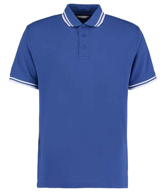 Kustom Kit Contrast Tipped Poly/Cotton Piqué Polo Shirt - FRONT