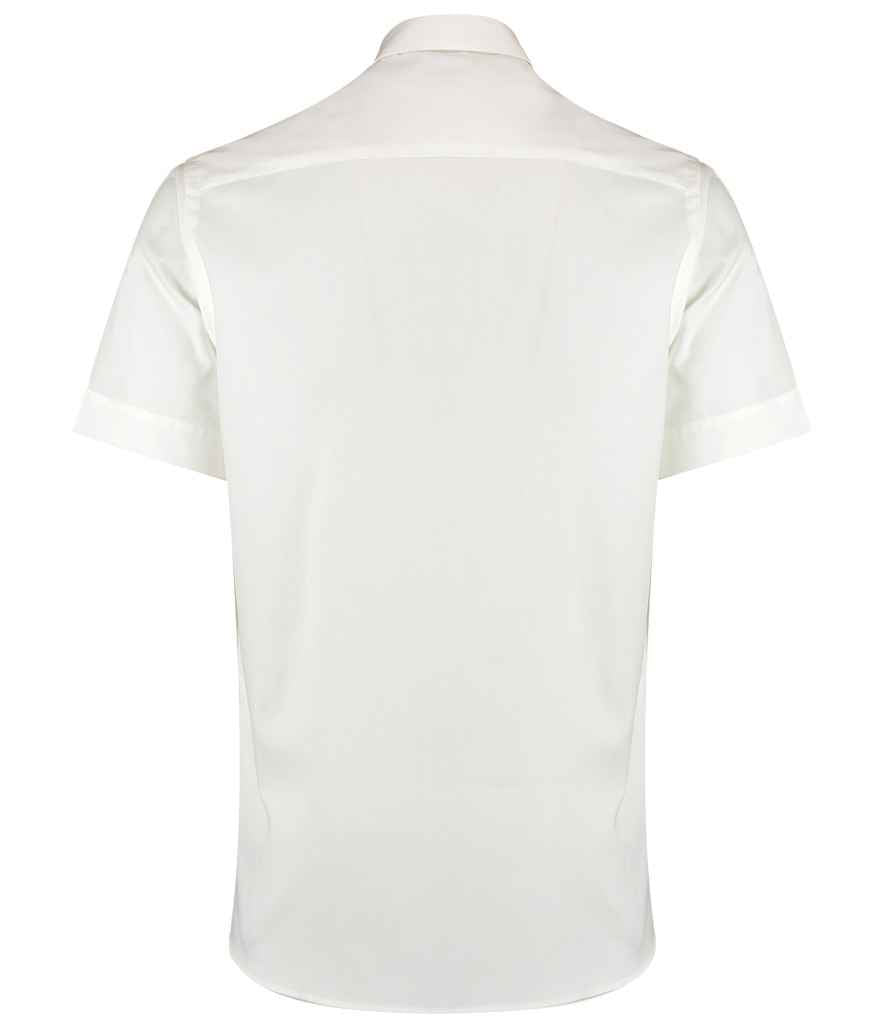 Kustom Kit Premium Short Sleeve Tailored Oxford Shirt - BACK