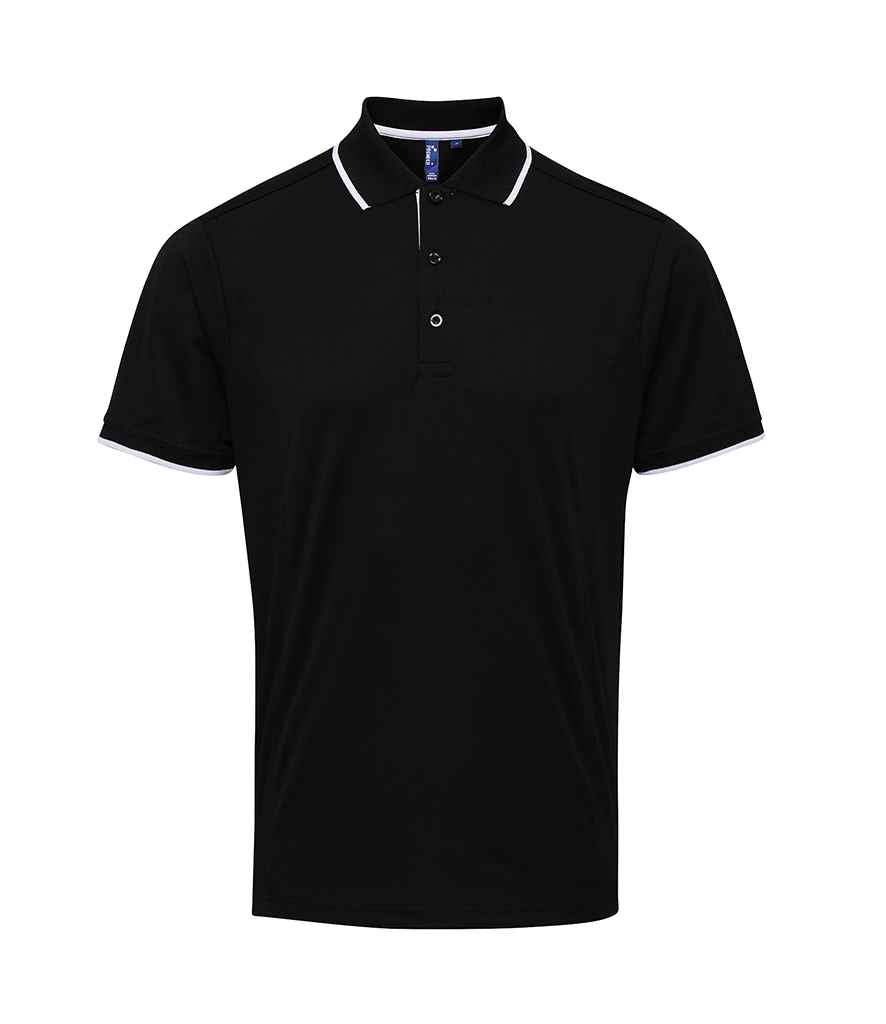 Premier Contrast Coolchecker® Piqué Polo Shirt - FRONT