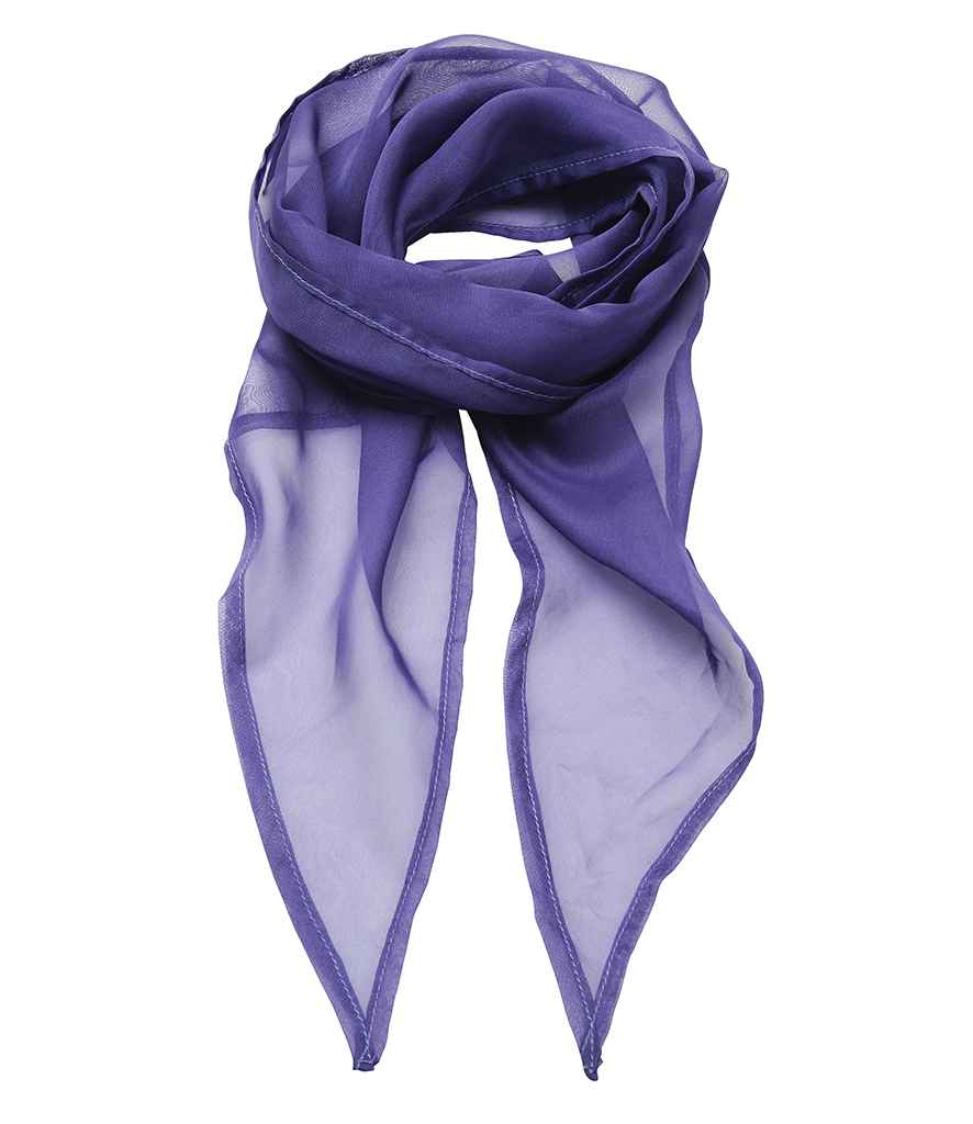 Premier 'Colours' Chiffon Scarf - FRONT