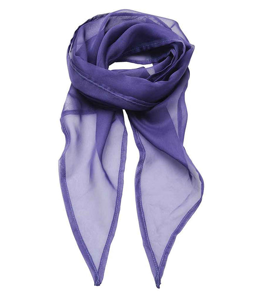 Premier 'Colours' Chiffon Scarf - FRONT