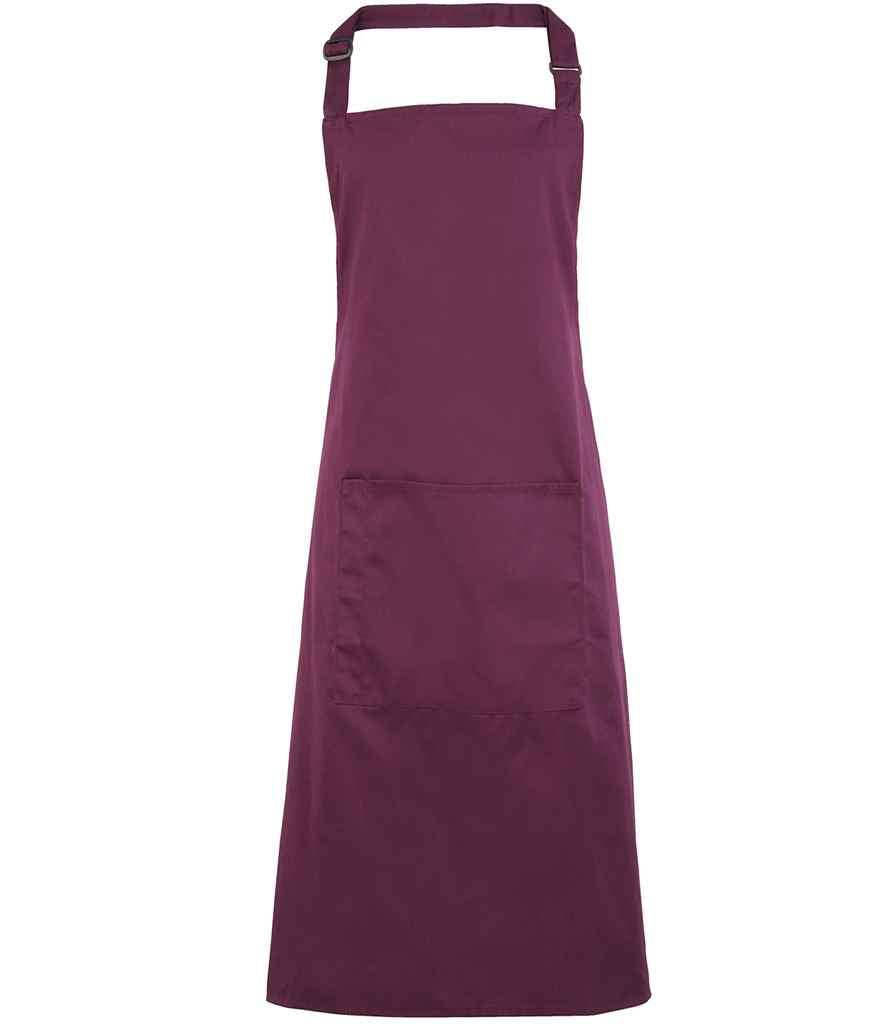 Premier 'Colours' Bib Apron with Pocket - FRONT