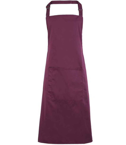Premier 'Colours' Bib Apron with Pocket - FRONT
