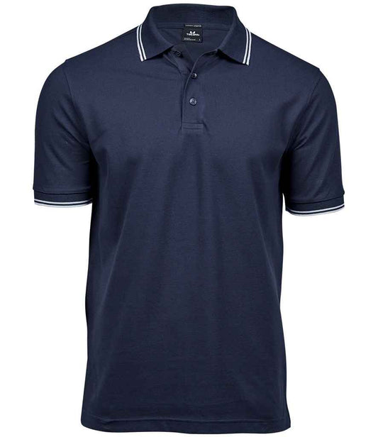 Tee Jays Luxury Stretch Tipped Polo Shirt - FRONT