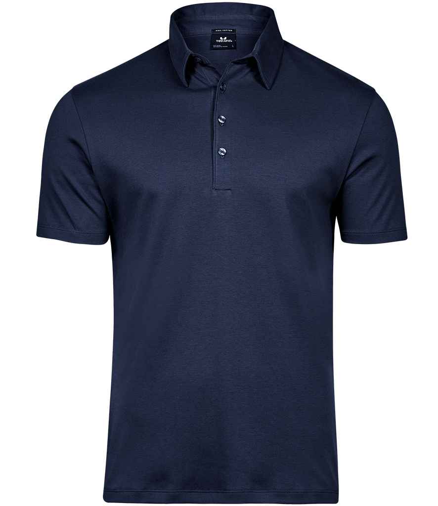 Tee Jays Pima Cotton Interlock Polo Shirt - FRONT