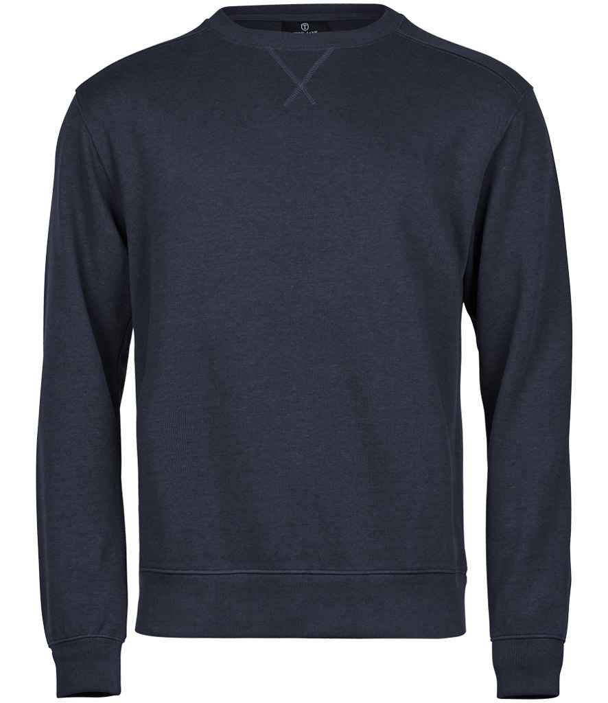 Tee Jays Ribbed Interlock Crew Neck Sweatshirt - FRONT