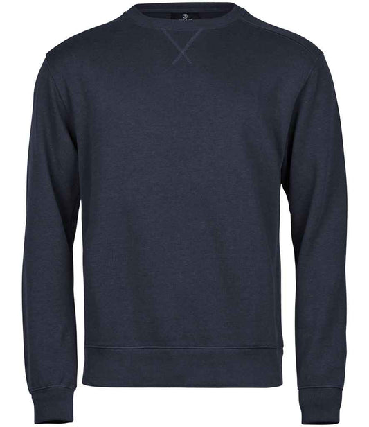 Tee Jays Ribbed Interlock Crew Neck Sweatshirt - FRONT