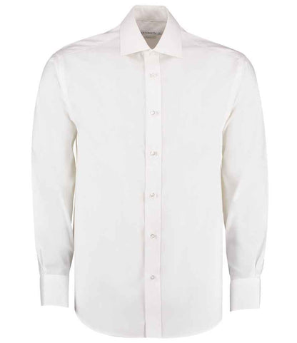 Kustom Kit Premium Long Sleeve Classic Fit Oxford Shirt - FRONT