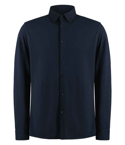 Kustom Kit Long Sleeve Superwash® 60°C Piqué Shirt - FRONT