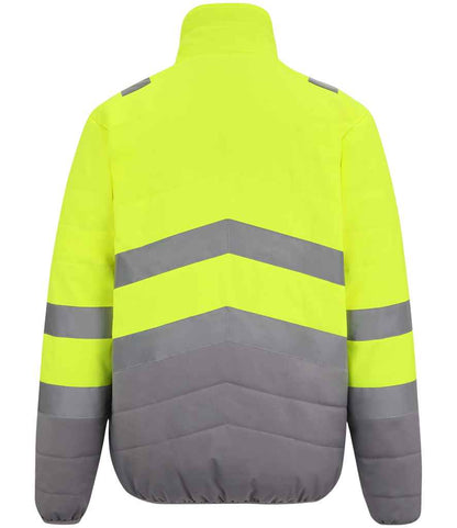 Regatta High Visibility Two Tone Thermal Baffle Jacket - BACK