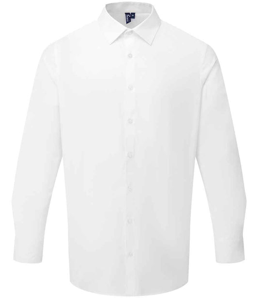 Premier Recyclight® Long Sleeve Poplin Shirt - FRONT