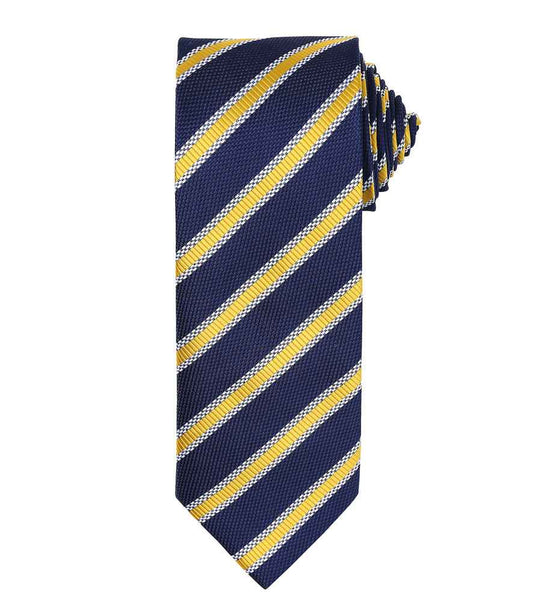 Premier Waffle Stripe Tie - FRONT