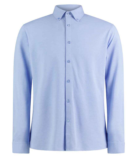 Kustom Kit Long Sleeve Superwash® 60°C Piqué Shirt - FRONT
