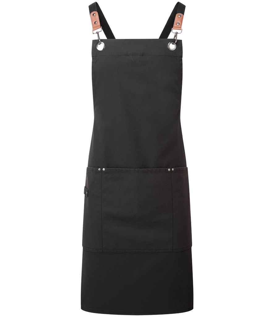 Premier Clip 'n' Clasp Cross Back Bib Apron - FRONT